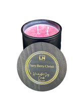 Load image into Gallery viewer, 18 oz. Very Berry Christi Soy Lotion Candle